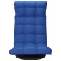 Silla de suelo giratoria de tela azul en Sillas de suelo | Comprar online en Foro24