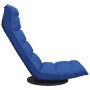 Silla de suelo giratoria de tela azul en Sillas de suelo | Comprar online en Foro24