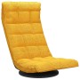 Silla de suelo giratoria de tela amarillo mostaza en Sillas de suelo | Comprar online en Foro24