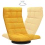 Silla de suelo giratoria de tela amarillo mostaza en Sillas de suelo | Comprar online en Foro24