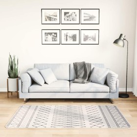 Alfombra lavable antideslizante negro y blanco 80x150 cm