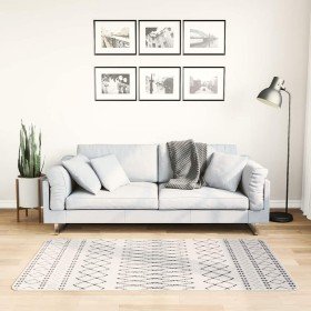 Alfombra lavable antideslizante negro y blanco 80x150 cm en Alfombras | Comprar online en Foro24