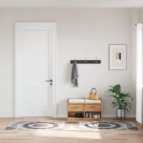 Alfombra lavable patchwork antideslizante multicolor 80x150 cm