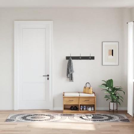 Alfombra lavable patchwork antideslizante multicolor 80x150 cm