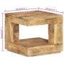 Mesa de centro de madera maciza de mango 45x45x40 cm