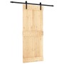 Puerta corredera con herrajes madera maciza de pino 85x210 cm von vidaXL, Türen - Ref: Foro24-3202973, Preis: 156,90 €, Rabat...