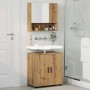 Juego de muebles de baño 2 pcs Roble artisan 61 x 35 x 64 cm