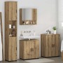 Juego de muebles de baño 4 pcs Roble artisan 61 x 35 x 64 cm