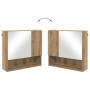 Juego de muebles de baño 4 pcs Roble artisan 61 x 35 x 64 cm