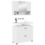 Juego de muebles de baño 2 pcs Blanco 76.5 x 35 x 64 cm
