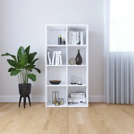 Weißes Sperrholzregal/Sideboard 66x30x130 cm von vidaXL, Bücherregale und Regale - Ref: Foro24-800153, Preis: 77,48 €, Rabatt: %