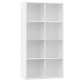 Weißes Sperrholzregal/Sideboard 66x30x130 cm von vidaXL, Bücherregale und Regale - Ref: Foro24-800153, Preis: 80,10 €, Rabatt: %
