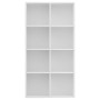 Weißes Sperrholzregal/Sideboard 66x30x130 cm von vidaXL, Bücherregale und Regale - Ref: Foro24-800153, Preis: 80,10 €, Rabatt: %