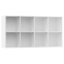 Weißes Sperrholzregal/Sideboard 66x30x130 cm von vidaXL, Bücherregale und Regale - Ref: Foro24-800153, Preis: 80,10 €, Rabatt: %
