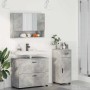 Juego de muebles de baño con cajón 3 pcs Gris Concreto en Muebles de baño | Comprar online en Foro24