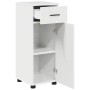 Juego de muebles de baño con cajón 3 pcs Blanco brillante