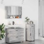 Juego de muebles de baño 3 pcs Gris sonoma 76.5 x 35 x 64 cm