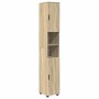 Juego de muebles de baño 5 pcs Roble Sonoma 30 x 35 x 192 cm