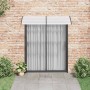 Marquesina para puerta PC negro y transparente 200x75 cm