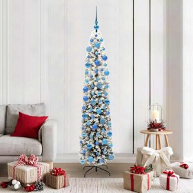 Árbol de Navidad artificial Verde 180 cm PVC, Acero y Plástico