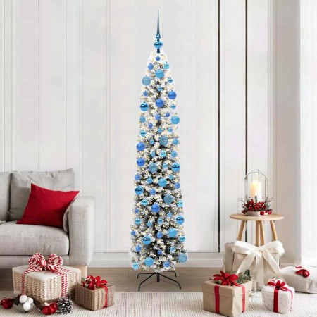 Árbol de Navidad artificial Verde 180 cm PVC, Acero y Plástico