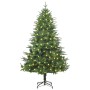 Árbol de Navidad Artificial Preiluminado Verde 180 cm PVC y PE