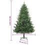 Árbol de Navidad Artificial Preiluminado Verde 180 cm PVC y PE