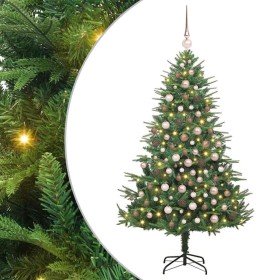 Árbol de Navidad artificial preiluminado con juego de bolas en Arboles de navidad | Comprar online en Foro24