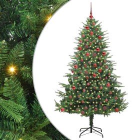 Árbol de Navidad artificial preiluminado con juego de bolas en Arboles de navidad | Comprar online en Foro24