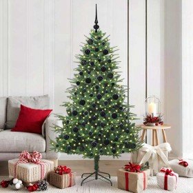 Árbol de Navidad artificial preiluminado con juego de bolas en Arboles de navidad | Comprar online en Foro24
