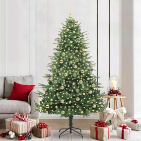 Árbol de Navidad artificial preiluminado con juego de bolas