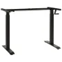 Black Crank Adjustable Height Desk Frame by vidaXL, Cubicles and work tables - Ref: Foro24-321719, Price: 156,67 €, Discount: %