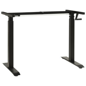 Höhenverstellbare Schreibtischstruktur Kurbel schwarz von vidaXL, Kabinen und Arbeitstische - Ref: Foro24-321719, Preis: 203,...