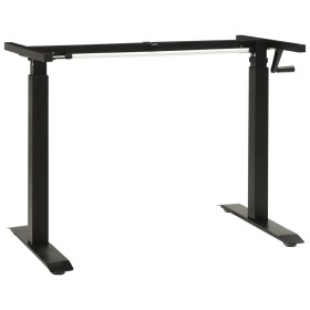 Estructura de escritorio de altura ajustable manivela negro