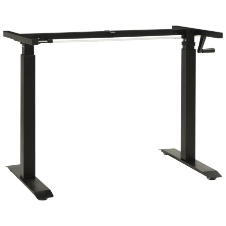 Adjustable height crank desktop structure in black by vidaXL, Cubicles and work tables - Ref: Foro24-321719, Price: 203,17 €,...