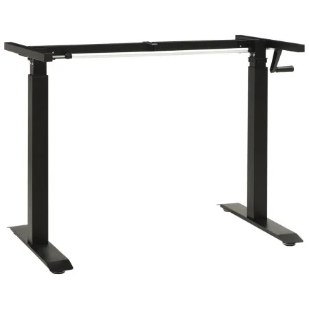 Höhenverstellbare Schreibtischstruktur Kurbel schwarz von vidaXL, Kabinen und Arbeitstische - Ref: Foro24-321719, Preis: 156,...