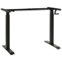 Adjustable height crank desktop structure in black by vidaXL, Cubicles and work tables - Ref: Foro24-321719, Price: 203,17 €,...