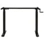 Black Crank Adjustable Height Desk Frame by vidaXL, Cubicles and work tables - Ref: Foro24-321719, Price: 156,67 €, Discount: %