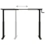 Black Crank Adjustable Height Desk Frame by vidaXL, Cubicles and work tables - Ref: Foro24-321719, Price: 156,67 €, Discount: %