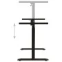 Black Crank Adjustable Height Desk Frame by vidaXL, Cubicles and work tables - Ref: Foro24-321719, Price: 156,67 €, Discount: %