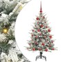 Árbol de Navidad artificial preiluminado con juego de bolas