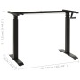 Adjustable height crank desktop structure in black by vidaXL, Cubicles and work tables - Ref: Foro24-321719, Price: 203,17 €,...