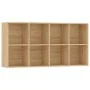 Oak plywood shelving/sideboard 66x30x97.8 cm by vidaXL, Bookcases and shelves - Ref: Foro24-800156, Price: 77,31 €, Discount: %
