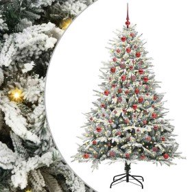 Árbol de Navidad artificial preiluminado con juego de bolas