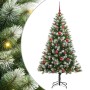 Árbol de Navidad Artificial Plegable con Nieve Esponjosa 150 cm