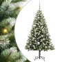 Árbol de Navidad Artificial Plegable con Nieve Esponjosa 150 cm