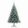 Árbol de Navidad Artificial Plegable con Nieve Esponjosa 150 cm