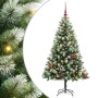 Árbol de Navidad Artificial Plegable con Nieve Esponjosa 150 cm