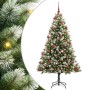Árbol de Navidad Artificial Plegable con Nieve Esponjosa 180 cm