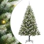 Árbol de Navidad Artificial Plegable con Nieve Esponjosa 180 cm